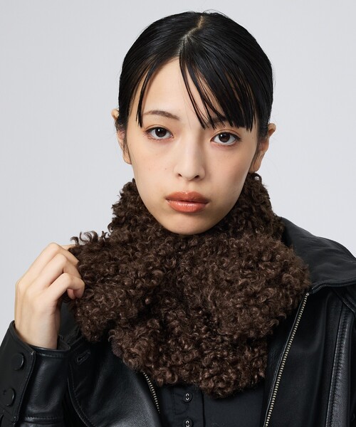 Casselini(キャセリーニ)の「【Casselini/キャセリーニ】ミニリボンティペット/マフラー/リボン(マフラー・レディース・ライトグレー/ダークブラウン/ピンク/アイボリー・フリー)」の8枚目の写真