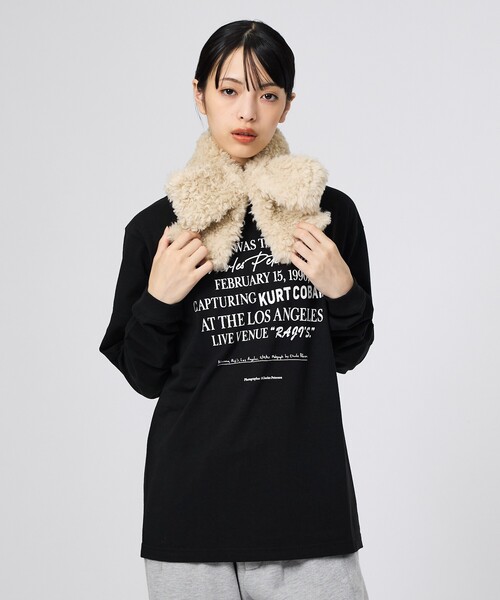Casselini(キャセリーニ)の「【Casselini/キャセリーニ】ミニリボンティペット/マフラー/リボン(マフラー・レディース・ライトグレー/ダークブラウン/ピンク/アイボリー・フリー)」の12枚目の写真