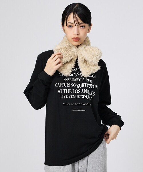 Casselini(キャセリーニ)の「【Casselini/キャセリーニ】ミニリボンティペット/マフラー/リボン(マフラー・レディース・ライトグレー/ダークブラウン/ピンク/アイボリー・フリー)」の13枚目の写真