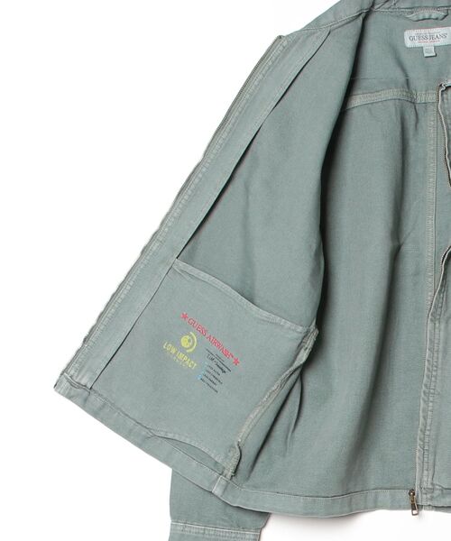 GUESS JEANS(ゲスジーンズ)の「GUESS JEANS Boxy Zip Jacket ジャケット(その他アウター・メンズ・グリーン・LARGE/SMALL/X-LARGE/MEDIUM)」の6枚目の写真