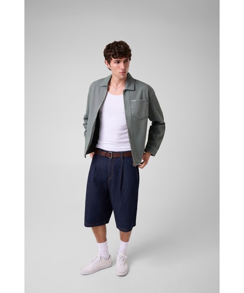 GUESS JEANS(ゲスジーンズ)の「GUESS JEANS Boxy Zip Jacket ジャケット(その他アウター・メンズ・グリーン・LARGE/SMALL/X-LARGE/MEDIUM)」の4枚目の写真