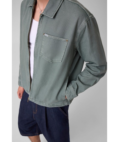 GUESS JEANS(ゲスジーンズ)の「GUESS JEANS Boxy Zip Jacket ジャケット(その他アウター・メンズ・グリーン・LARGE/SMALL/X-LARGE/MEDIUM)」の3枚目の写真