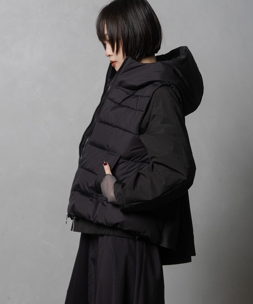 MARECHAL TERRE（マルシャルテル）の「プリーツベスト（その他アウター・レディース・チャコールグレー/ブラック/ネイビー/グレイッシュベージュ・MEDIUM）」の13枚目の写真