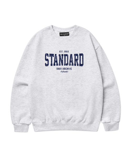 1989STANDARD(1989スタンダード)の「CRACK STANDARD スウェット (STMSTD-0257)(スウェット・メンズ・オートミール/ライトグレー/バーガンディー/ダークグレー/ネイビー/ブラック・MEDIUM/LARGE/X-LARGE)」の2枚目の写真