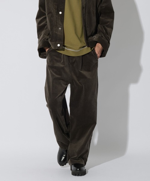 LAKOLE（ラコレ）の「ブラッシュドコールパンツ / 815371（その他パンツ・メンズ・カーキ/グレー・LARGE/MEDIUM）」の2枚目の写真