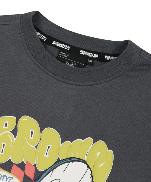 BROWNBREATH KIDS(ブラウンブレスキッズ)の「KIDS CHECKER BOARD LONG SLEEVE - DARK GREY(Tシャツ/カットソー・レディース・その他・110/120/130/140/150)」の4枚目の写真