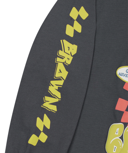 BROWNBREATH KIDS(ブラウンブレスキッズ)の「KIDS CHECKER BOARD LONG SLEEVE - DARK GREY(Tシャツ/カットソー・レディース・その他・110/120/130/140/150)」の6枚目の写真
