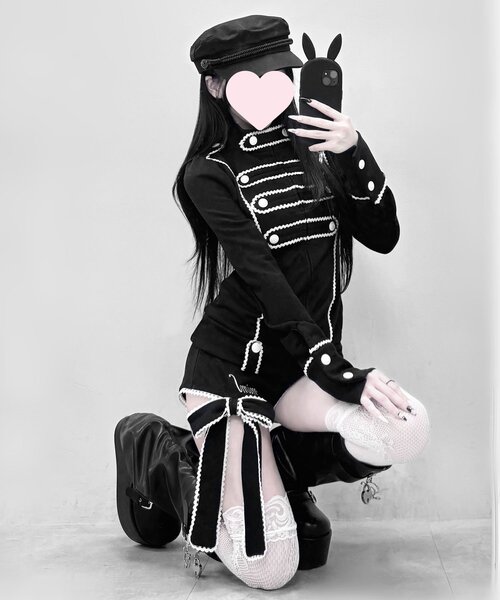 OLIVE des OLIVE（オリーブデオリーブ）の「【インフルエンサー企画】miko napoleon jacket（その他アウター・レディース・ピンク/ブラック・FREE）」の6枚目の写真