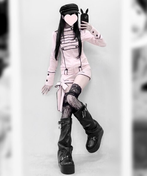 OLIVE des OLIVE（オリーブデオリーブ）の「【インフルエンサー企画】miko napoleon jacket（その他アウター・レディース・ピンク/ブラック・FREE）」の16枚目の写真