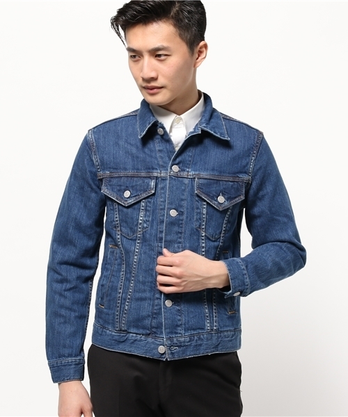 AMERICAN RAG CIE（アメリカンラグシー）の「AMERICAN RAG CIE　デニムジャケット 3rd TYPE / 113-GTR-M161-BL039（デニムジャケット・メンズ・インディゴブルー・1/2）」の10枚目の写真