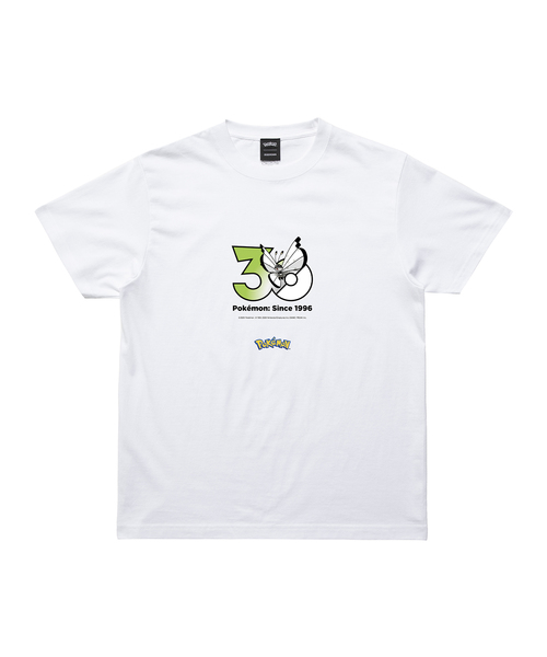 ZOZOSPOT(ゾゾスポット)の「Pokemon 30th Anniversary 1025 T-shirt 「ビビヨン(ひょうせつのもよう)」(Tシャツ/カットソー・レディース・ホワイト・SMALL/MEDIUM/LARGE/X-LARGE/XX-LARGE/XXX-LARGE/100cm/110cm/120cm/130cm/140cm/150cm/160cm)」の1枚目の写真