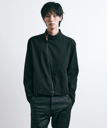 LEARVE（ルアブ）の「ノッティンガムリンクルダイアグナルジャケットブラック（その他アウター）」