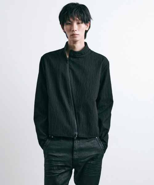 LEARVE(ルアブ)の「ノッティンガムリンクルダイアグナルジャケットブラック(その他アウター・メンズ・その他・MEDIUM/LARGE)」の1枚目の写真
