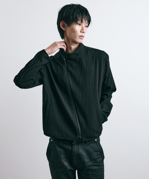 LEARVE(ルアブ)の「ノッティンガムリンクルダイアグナルジャケットブラック(その他アウター・メンズ・その他・MEDIUM/LARGE)」の2枚目の写真