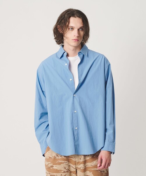California General Store（California General Store）の「＜CGS.＞オーガニックコットン タイプライター レギュラーカラー シャツ（シャツ/ブラウス・メンズ・ネイビー/ホワイト/コバルトブルー・M/L/S）」の4枚目の写真