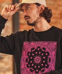 msw1957- Bandana Print Ten Ounce Sweatshirt 10オンスクルーネックトレーナー(F26F230)