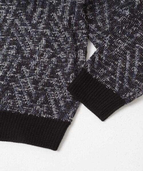 ITEMS URBANRESEARCH(アイテムズ アーバンリサーチ)の「MIXカラー クルーネック プルオーバーニット(ニット/セーター・メンズ・ブルー系その他/ブラウン/ブラック・MEDIUM/LARGE)」の18枚目の写真