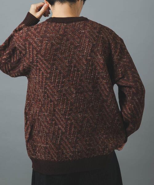 ITEMS URBANRESEARCH(アイテムズ アーバンリサーチ)の「MIXカラー クルーネック プルオーバーニット(ニット/セーター・メンズ・ブルー系その他/ブラウン/ブラック・MEDIUM/LARGE)」の15枚目の写真