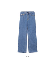[W] エッセンシャルストレートデニムパンツ