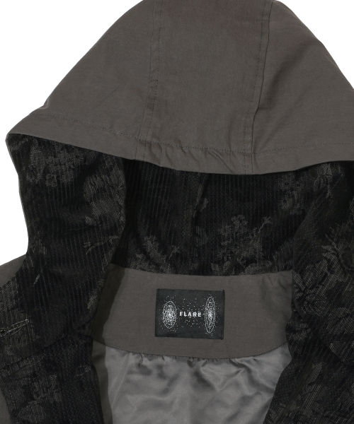 FLAREUP(フレアアップ)の「Orb フラップフードパーカー (FL-064_Charcoal)(その他アウター・レディース・ダークグレー・OS)」の8枚目の写真