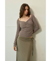 ALEXIA STAM | Gathered Off-Shoulder Top /オフショルギャザートップス(Tシャツ/カットソー)