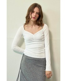 ALEXIA STAM | Gathered Off-Shoulder Top /オフショルギャザートップス(Tシャツ/カットソー)
