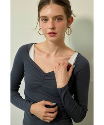 ALEXIA STAM｜アリシアスタンのTシャツ/カットソー（グレー/灰色系