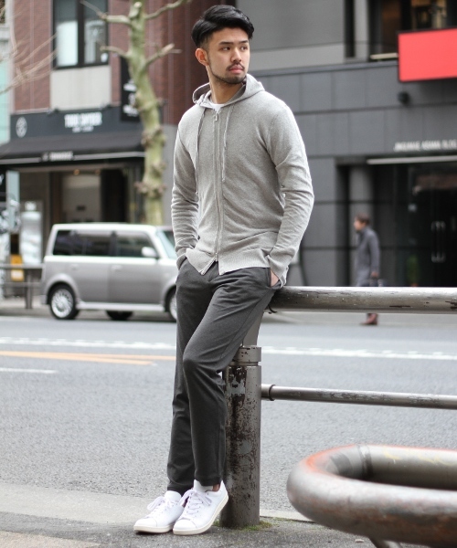 EDIFICE（エディフィス）の「◇ストレッチポンチイージーパンツ（その他パンツ・メンズ・チャコールグレー/グレー/ブラック/カーキ・48/46/42/44）」の18枚目の写真