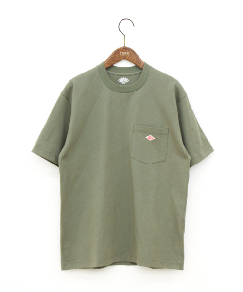 DANTON（ダントン）の「DANTONポケットTシャツ（Tシャツ/カットソー・メンズ・ホワイト/チャコールグレー/オリーブ/ブルー/ネイビー/レッド・M/L）」の3枚目の写真