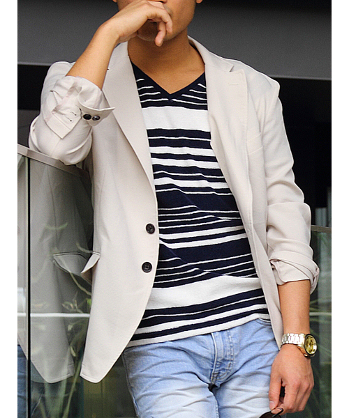 JACKROSE(ジャックローズ)の「DOT AIR テーラードジャケット(テーラードジャケット・メンズ・カモフラージュ/ブラック/ホワイト/ベージュ・L/XL/M)」の5枚目の写真