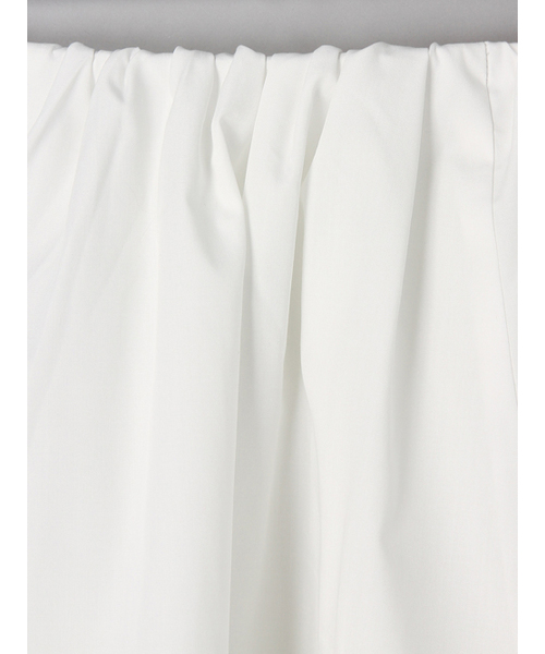 E hyphen world gallery（イーハイフンワールドギャラリー）の「T/C ブロードギャザースカート（スカート・レディース・オフホワイト/ブラック/グレイッシュベージュ/カーキ・FREE）」の6枚目の写真