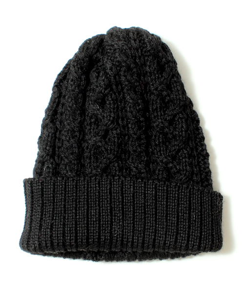 BEAMS PLUS（ビームスプラス）の「BEAMS PLUS / ケーブルワッチキャップ（ニットキャップ/ビーニー・メンズ・ナチュラル/チャコールグレー/ブラック/ネイビー/ワイン/ダークグリーン・ONE SIZE）」の8枚目の写真