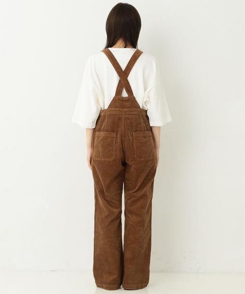 Another Edition（アナザーエディション）の「コーデュロイオーバーオール/ AEBC CORD OVERALL◆（サロペット/オーバーオール・レディース・ブラウン・SMALL/MEDIUM）」の3枚目の写真