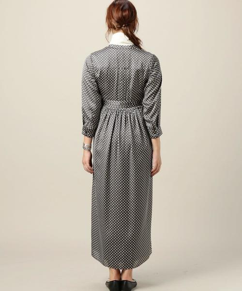 BEAUTY&YOUTH UNITED ARROWS(ビューティーアンドユースユナイテッドアローズ)の「BY ジオメトリックスタンドカラーマキシワンピース◆(ワンピース・レディース・ダークグレー/ライトブルー・FREE)」の11枚目の写真