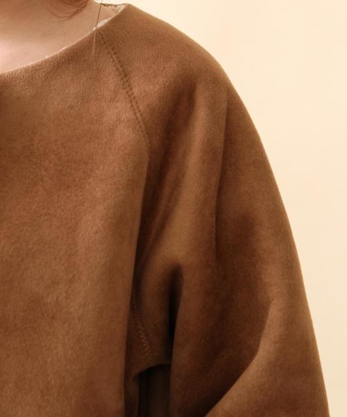 coen（コーエン）の「フェイクムートンコート（ムートンコート・レディース・ブラウン/ネイビー・MEDIUM/LARGE）」の15枚目の写真