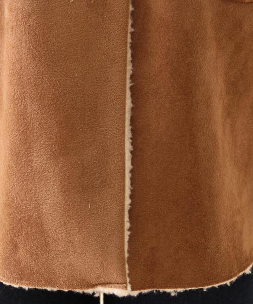 coen（コーエン）の「フェイクムートンコート（ムートンコート・レディース・ブラウン/ネイビー・MEDIUM/LARGE）」の16枚目の写真