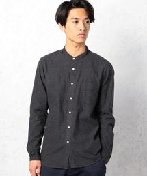 green label relaxing | KC BRUSHED/OX バンドカラー シャツ(シャツ/ブラウス)