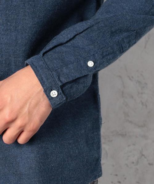 green label relaxing（グリーンレーベルリラクシング）の「KC BRUSHED/OX バンドカラー シャツ◆（シャツ/ブラウス・メンズ・ダークグレー/ネイビー/ホワイト・SMALL/MEDIUM/LARGE）」の14枚目の写真
