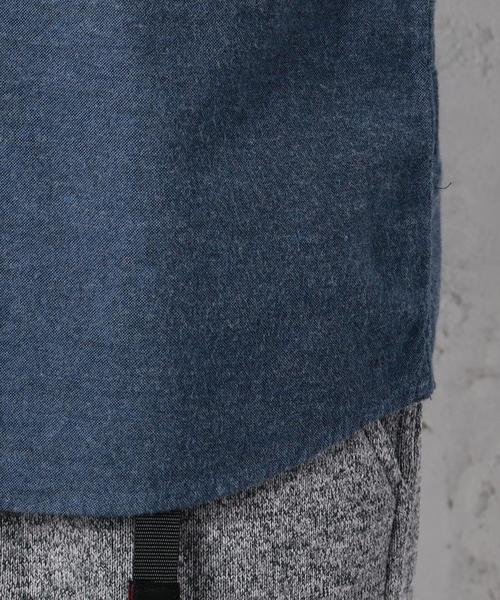green label relaxing（グリーンレーベルリラクシング）の「KC BRUSHED/OX バンドカラー シャツ◆（シャツ/ブラウス・メンズ・ダークグレー/ネイビー/ホワイト・SMALL/MEDIUM/LARGE）」の15枚目の写真