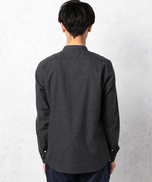 green label relaxing（グリーンレーベルリラクシング）の「KC BRUSHED/OX バンドカラー シャツ◆（シャツ/ブラウス・メンズ・ダークグレー/ネイビー/ホワイト・SMALL/MEDIUM/LARGE）」の7枚目の写真