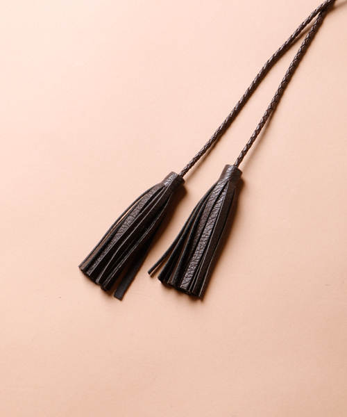 mystic（ミスティック）の「三つ編みﾀｯｾﾙ太ﾍﾞﾙﾄ（ベルト・レディース・ブラック/ブラウン/ベージュ・ﾌﾘ-）」の8枚目の写真