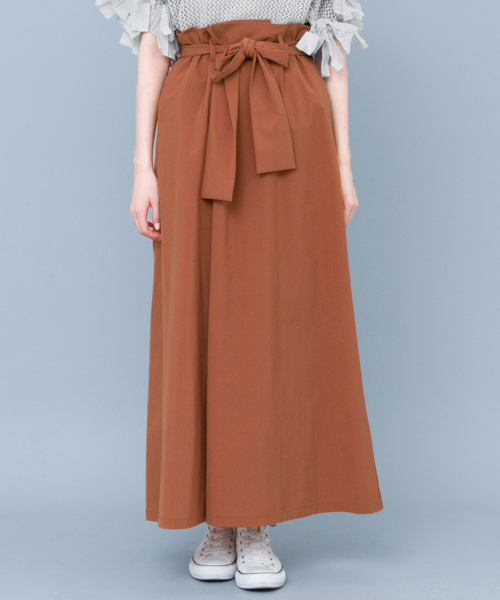 KBF（ケイビーエフ）の「KBF ウエストベルトロングスカート（スカート・レディース・ブラウン/ベージュ/ネイビー・ONE）」の19枚目の写真