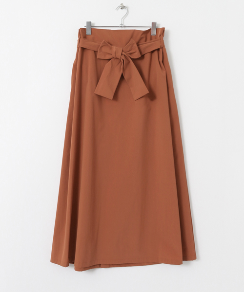 KBF（ケイビーエフ）の「KBF ウエストベルトロングスカート（スカート・レディース・ブラウン/ベージュ/ネイビー・ONE）」の9枚目の写真