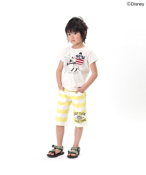 F.O.KIDS(エフオーキッズ)の「Disney(ディズニー) ポケットミッキーマウス(Tシャツ/カットソー・キッズ・ベージュ/イエロー/カーキ・100/120/95/110/80/90/140/130)」の13枚目の写真