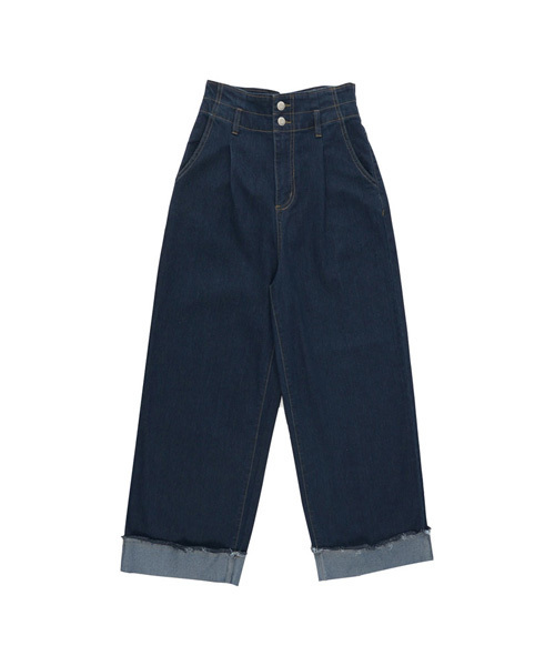 Re:EDIT（リエディ）の「[リエディ]ハイウエストワイドデニムボトムス/パンツ/デニムパンツ（その他パンツ・レディース・ライトブルー/ダークブルー・SMALL/MEDIUM）」の15枚目の写真