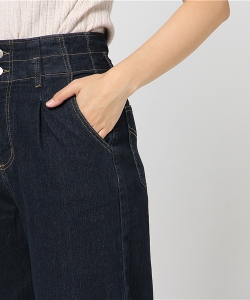 Re:EDIT（リエディ）の「[リエディ]ハイウエストワイドデニムボトムス/パンツ/デニムパンツ（その他パンツ・レディース・ライトブルー/ダークブルー・SMALL/MEDIUM）」の8枚目の写真