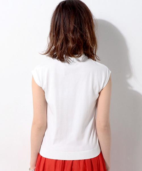 UNITED ARROWS（ユナイテッドアローズ）の「UBBT ハイネック ニット プルオーバー † ◆（ニット/セーター・レディース・オフホワイト/ブラック/ライトピンク・FREE）」の10枚目の写真