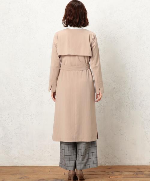 希少✨ レオナール ガウンコート ロング ベルト グリーン LL
