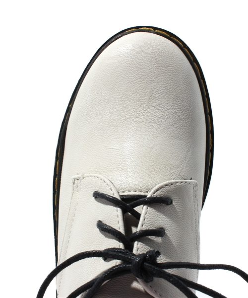 WEGO（ウィゴー）の「ラバーソールシューズ（ブーツ・レディース・ホワイト/ブラック/その他1・23.5/24.5）」の7枚目の写真