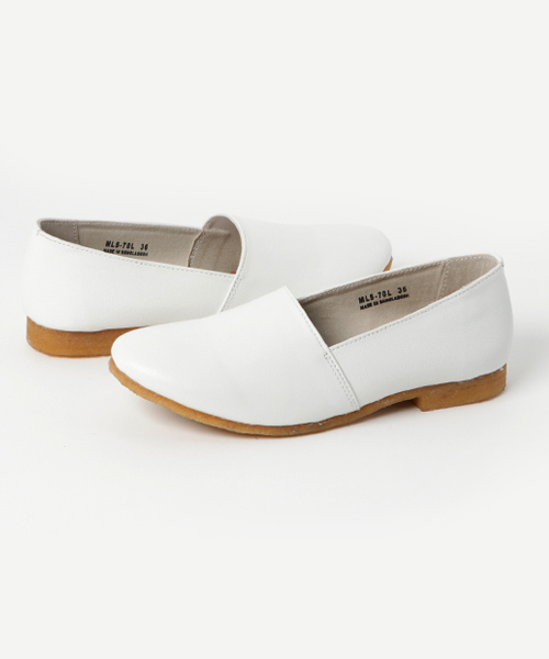 Marie-Louise（マリ－・ルイ－ズ）の「【Marie-Louise/マリールイーズ】レザーフラットシューズ/#MLS-70L（バレエシューズ・レディース・ホワイト/ブラック・38/39/36/37）」の3枚目の写真